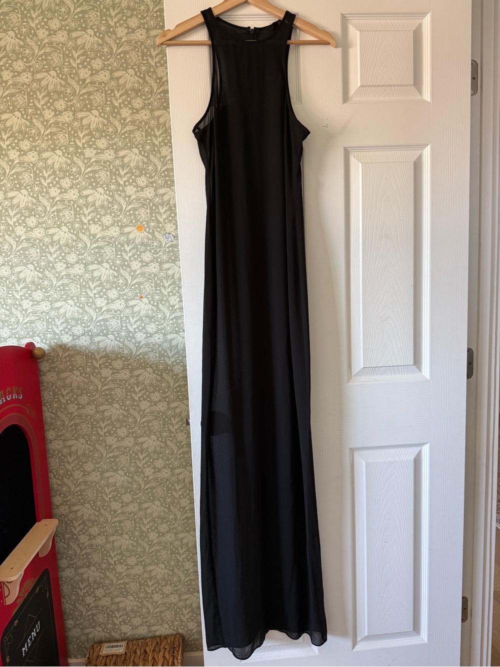 NBD Black Sleeveless High-Neck Maxi Dress